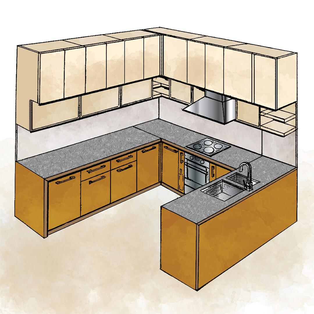 ArtStation Kitchen Millwork Drawings