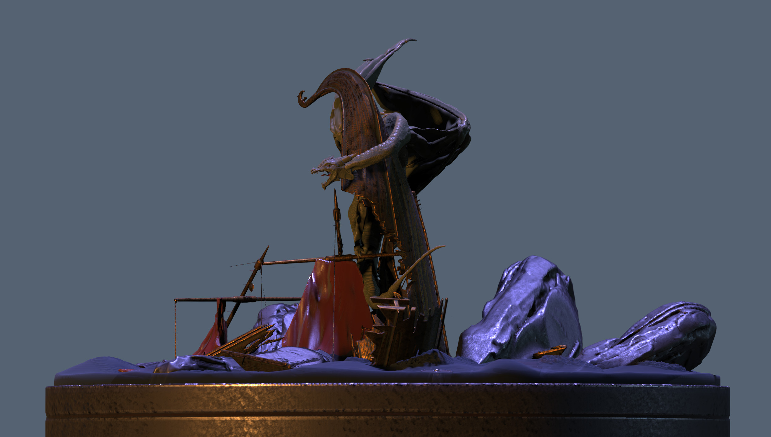 Raw render from 3D Coat