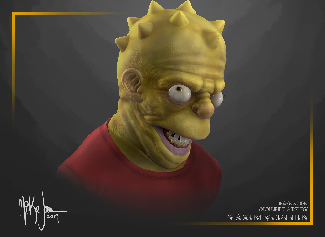 Bart Simpson - Concept by Maxim Verehin