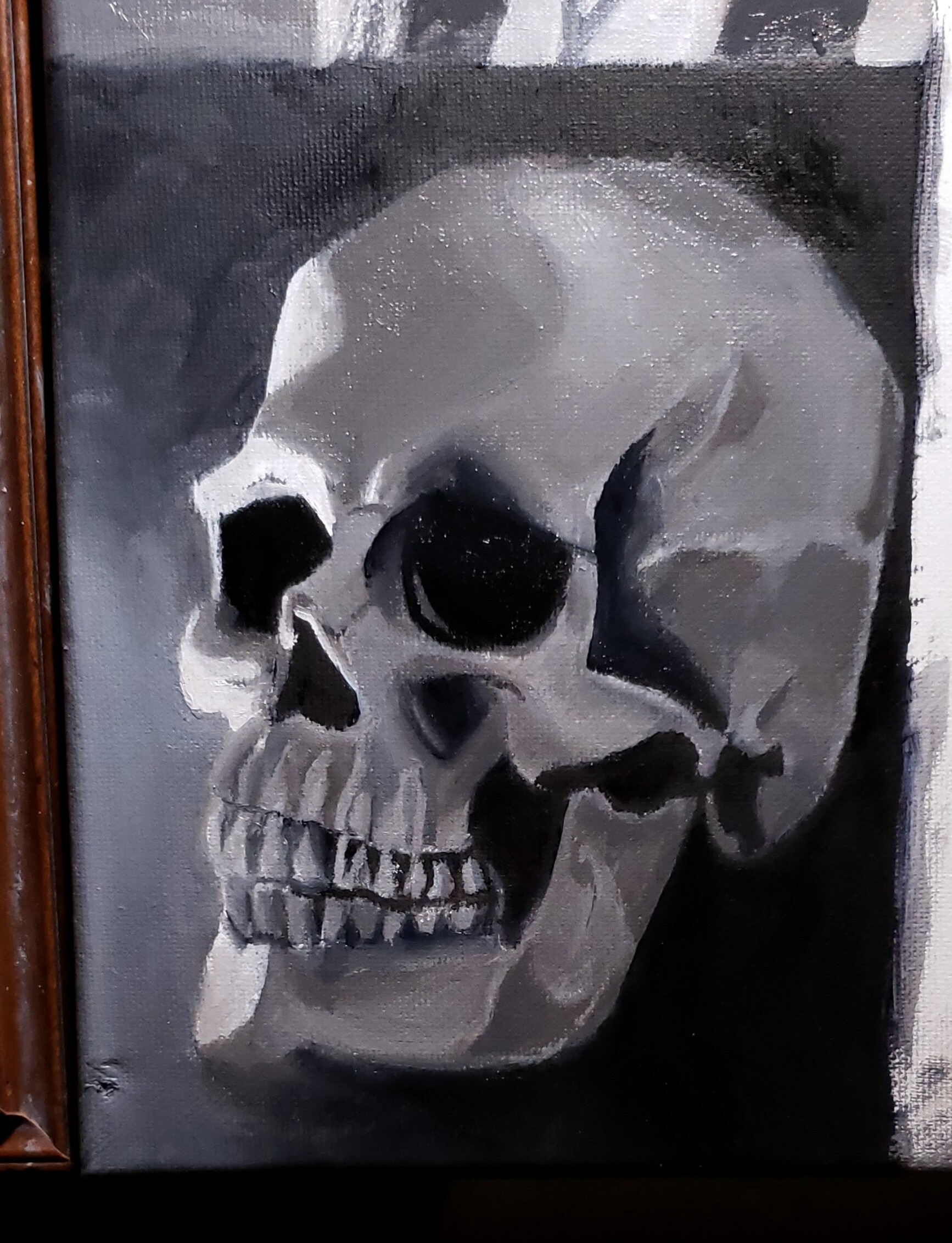 Artstation Second Layer Of Skull Oil Painting Duncan Gerlach