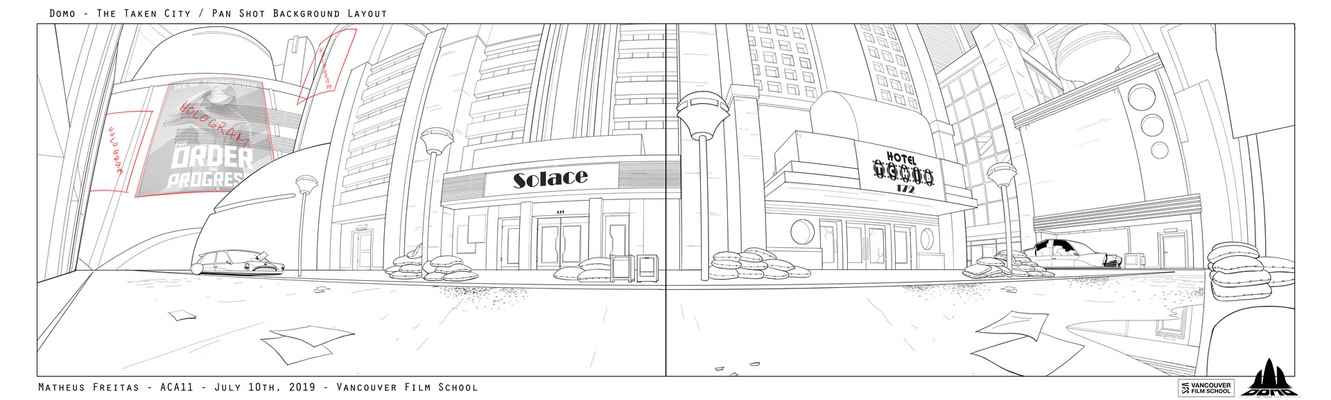 Artstation Domo The Taken City Background Layout Matheus Freitas