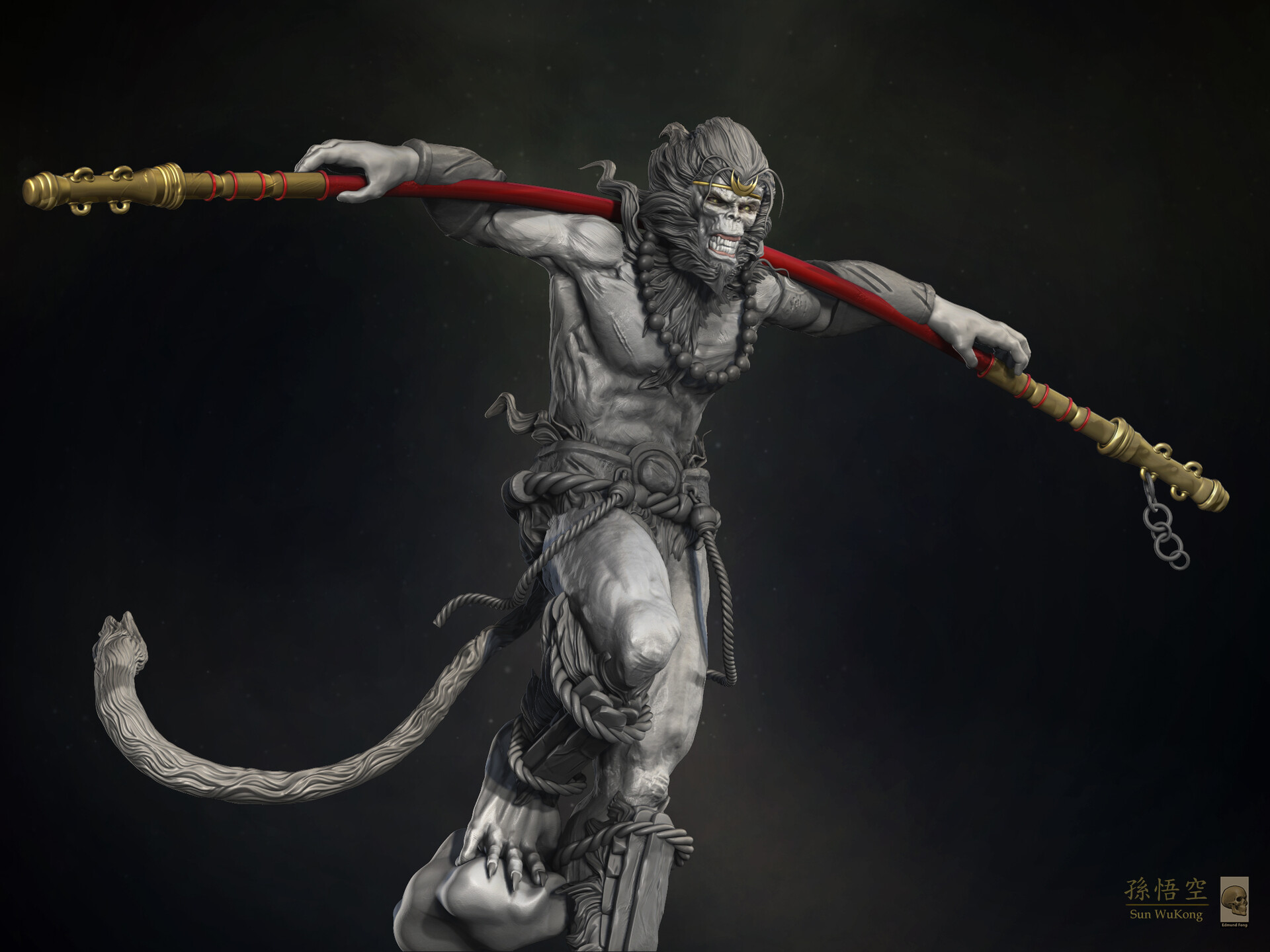 Artstation Sun Wu Kong Monkey King Edmund Fong Artstation Sun Wu Kong Monkey King Edmund Fong