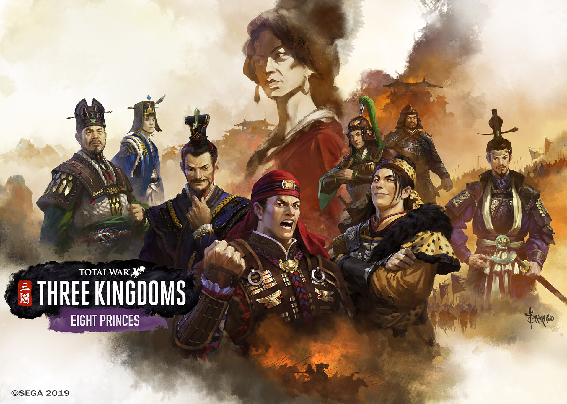Bayard Wu Total War Three Kingdoms Key Art