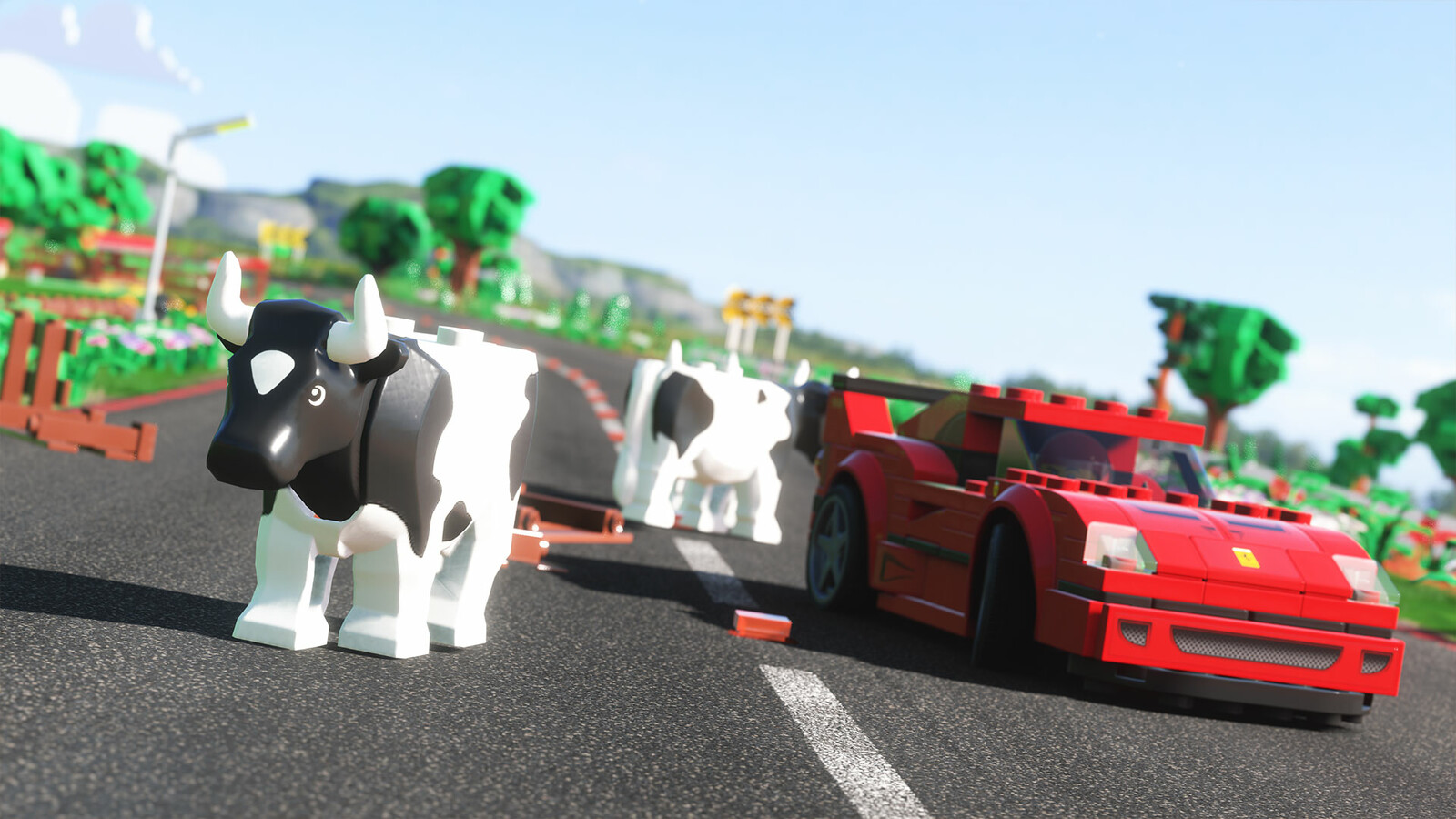 The herds of sheep were really fun in the main game, so we brought them back with a twist: LEGO farm animals are made of a single plastic element, so they move just like you expect them to!