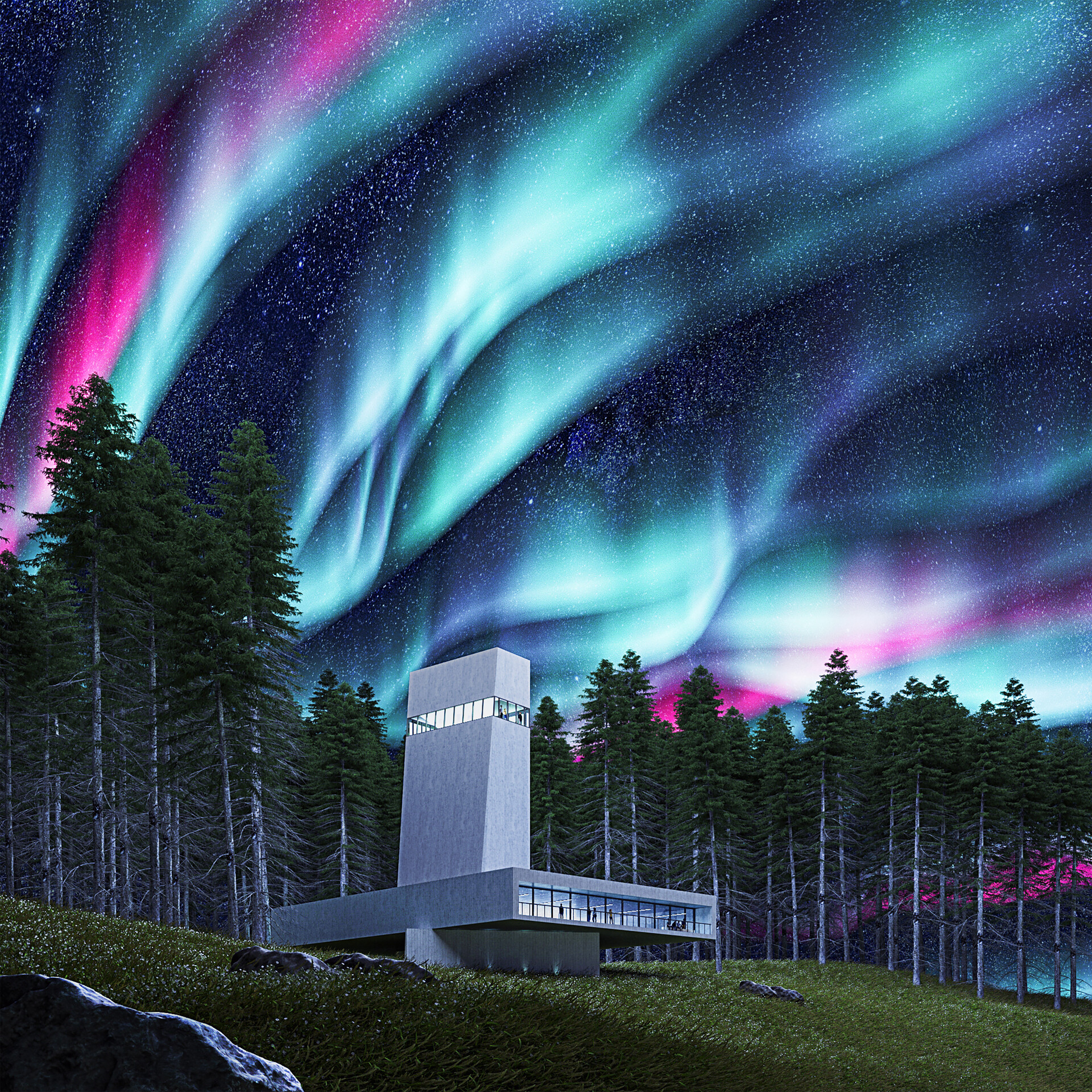 Artstation Aurora Borealis Marcos Pino