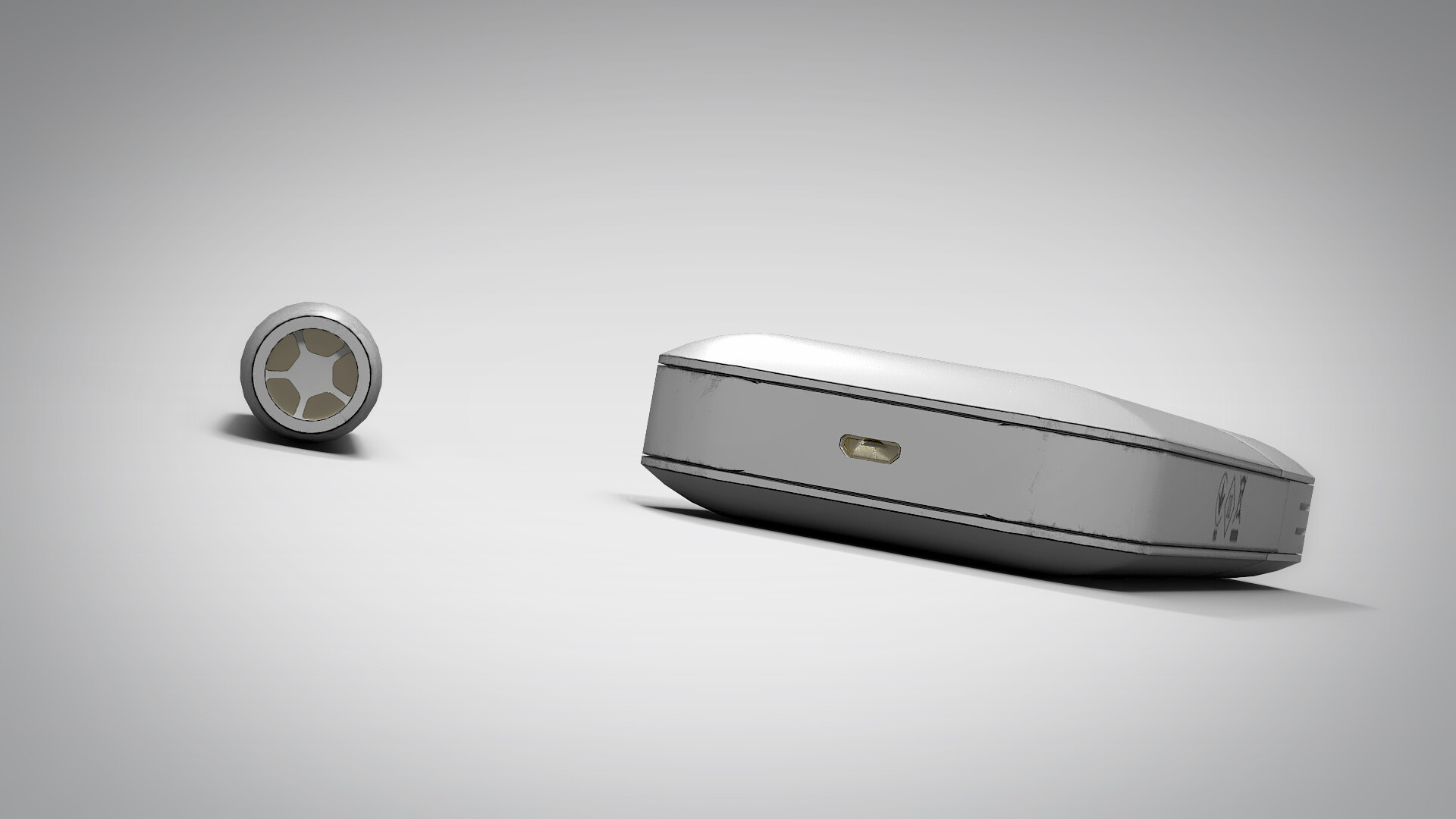 Artstation Iqos Grungy White Pbr Lowpoly