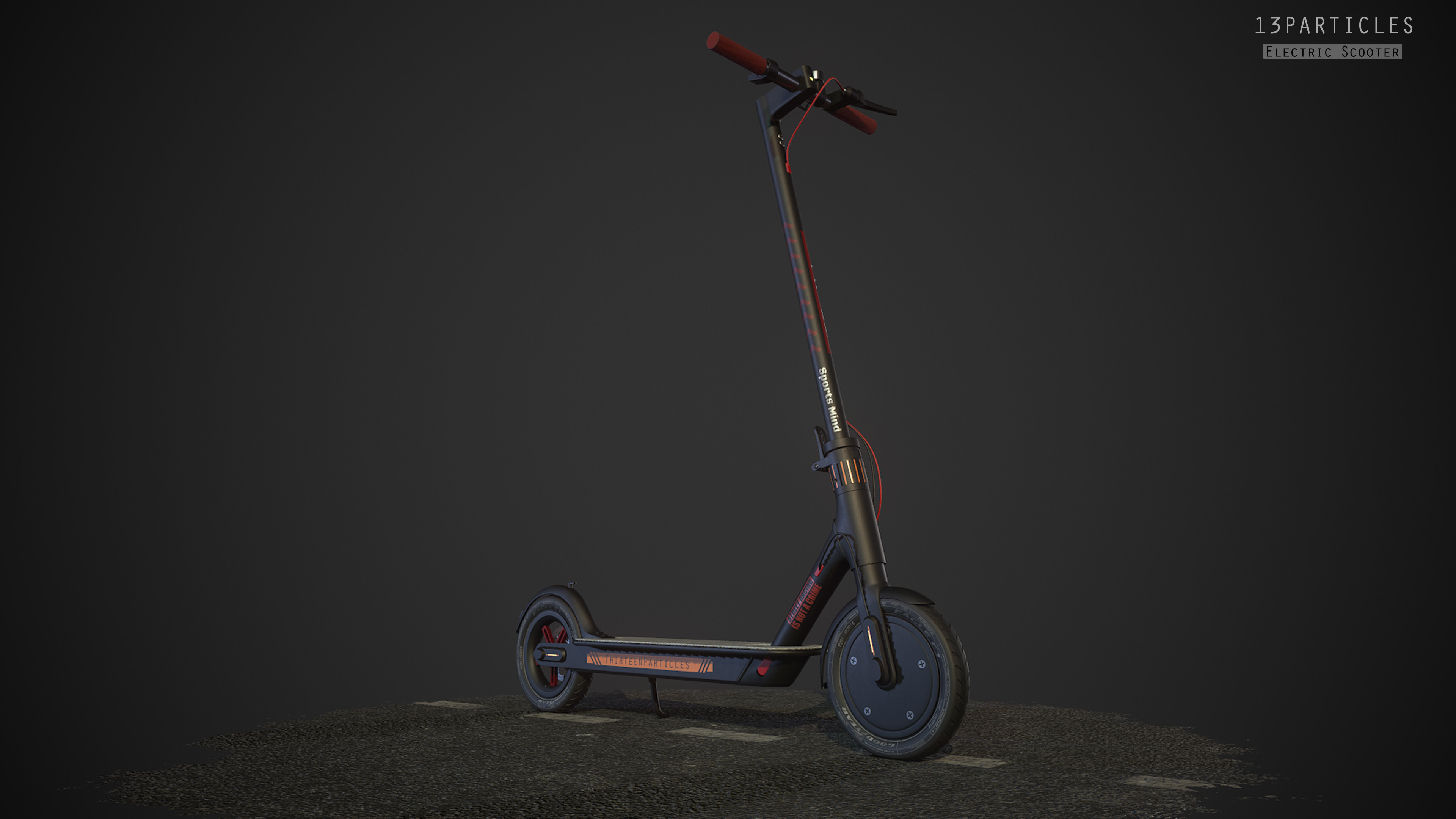 Electric Scooter render