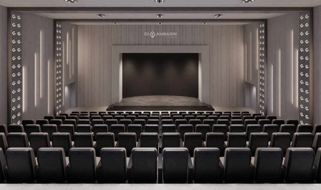 Artstation Interior Design For Auditorium Space Digambarin Studio