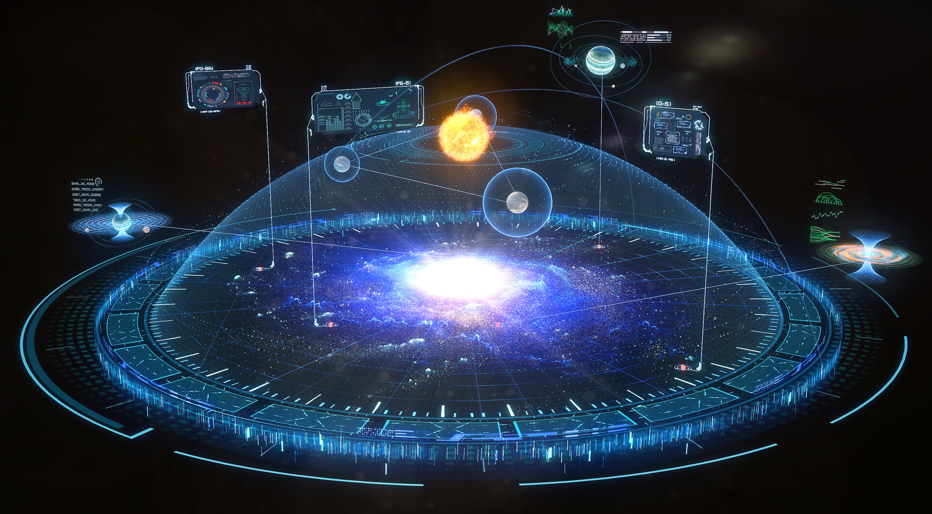 ArtStation Galaxy Hologram