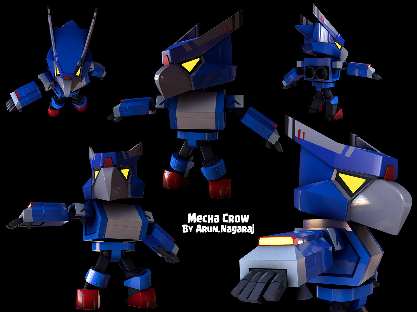 Artstation Mecha Crow Brawstars Arun Nagaraj