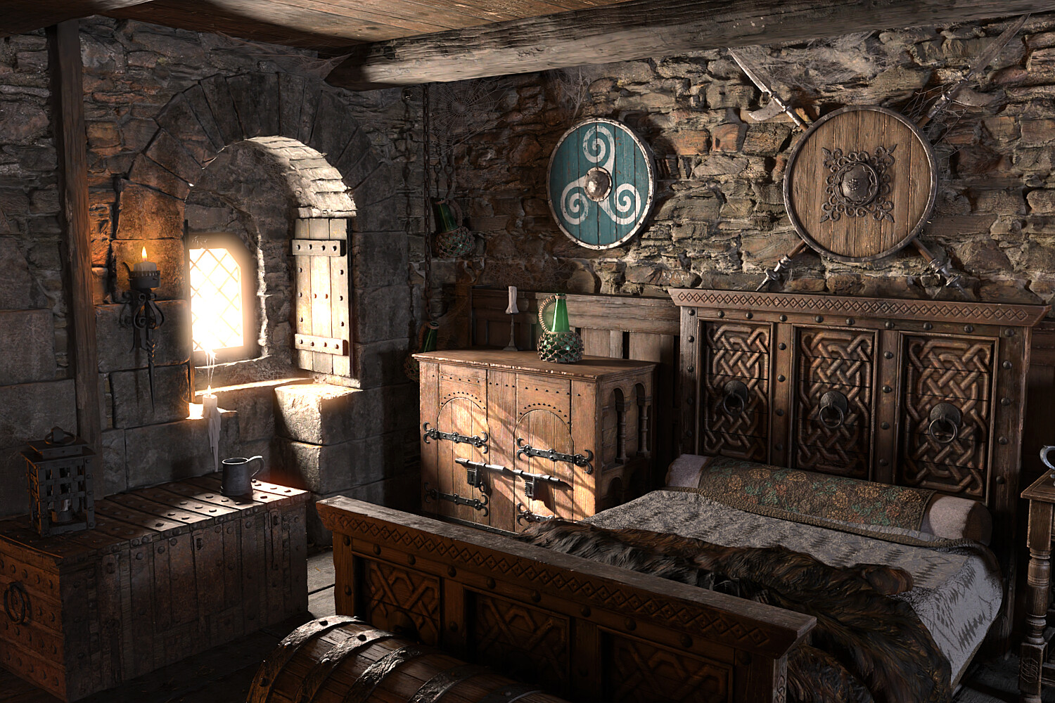Artstation Medieval Bedroom Mario V