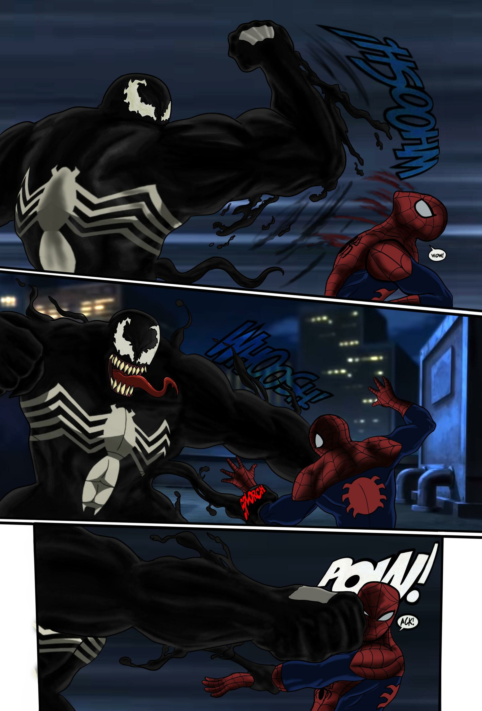 Artstation Ultimate Spiderman Vs Venom 02 Nico Quintas