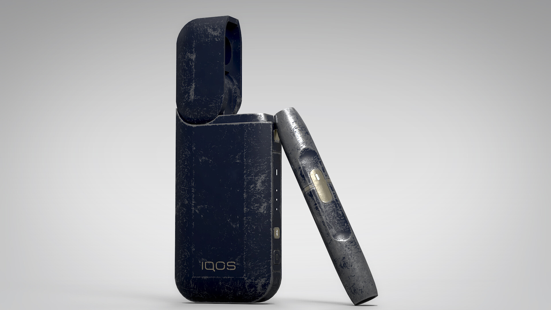 Alex Volkov Iqos Painted Grungy Pbr Low Poly 3d Model