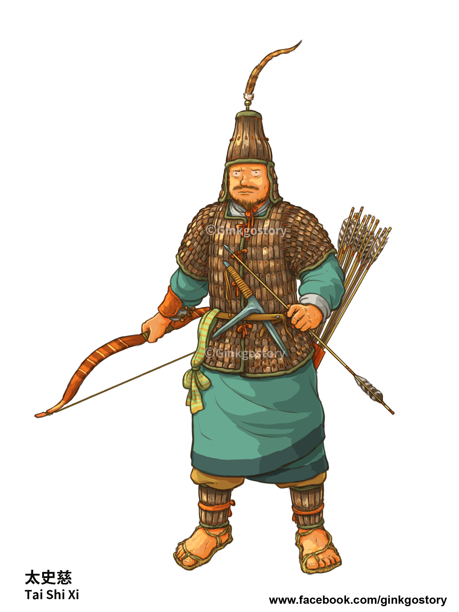 Ginkgostory - THREE KINGDOMS CHARACTER 16: TAI SHI XI 三国