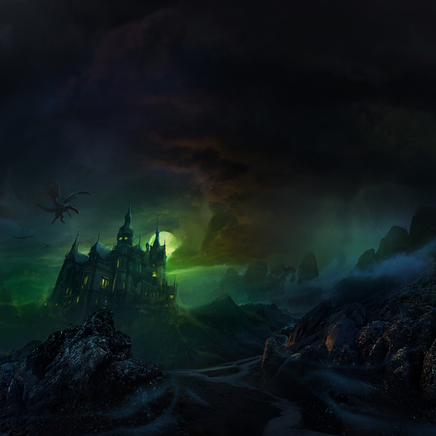 Artstation Dark Side Of Castle Mahath Sudarshan