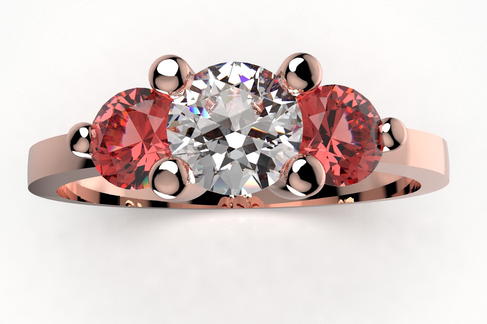 Artstation Women Trilogy Ring For Wedding Or For Gift Cad 08