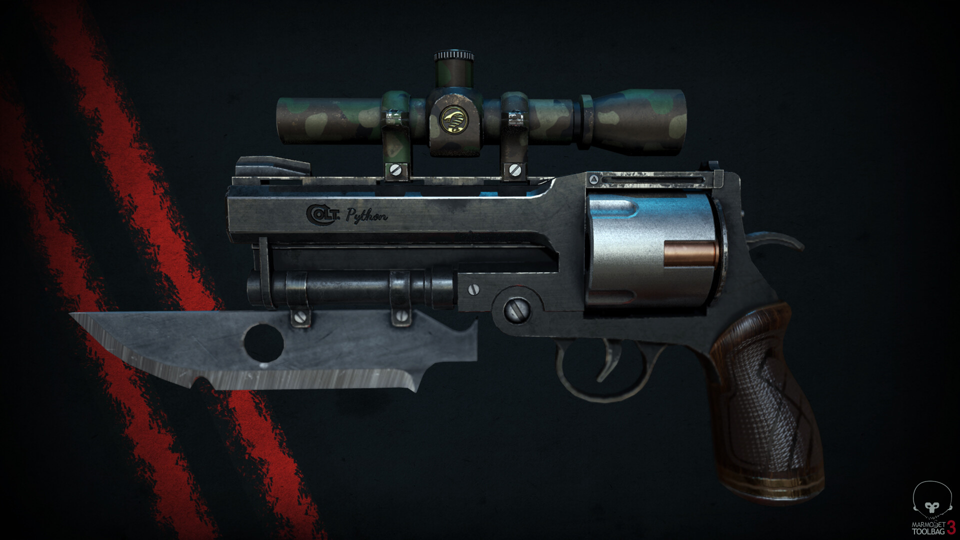 ArtStation - Colt Python - revolver