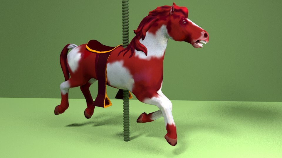 ArtStation Wood horse