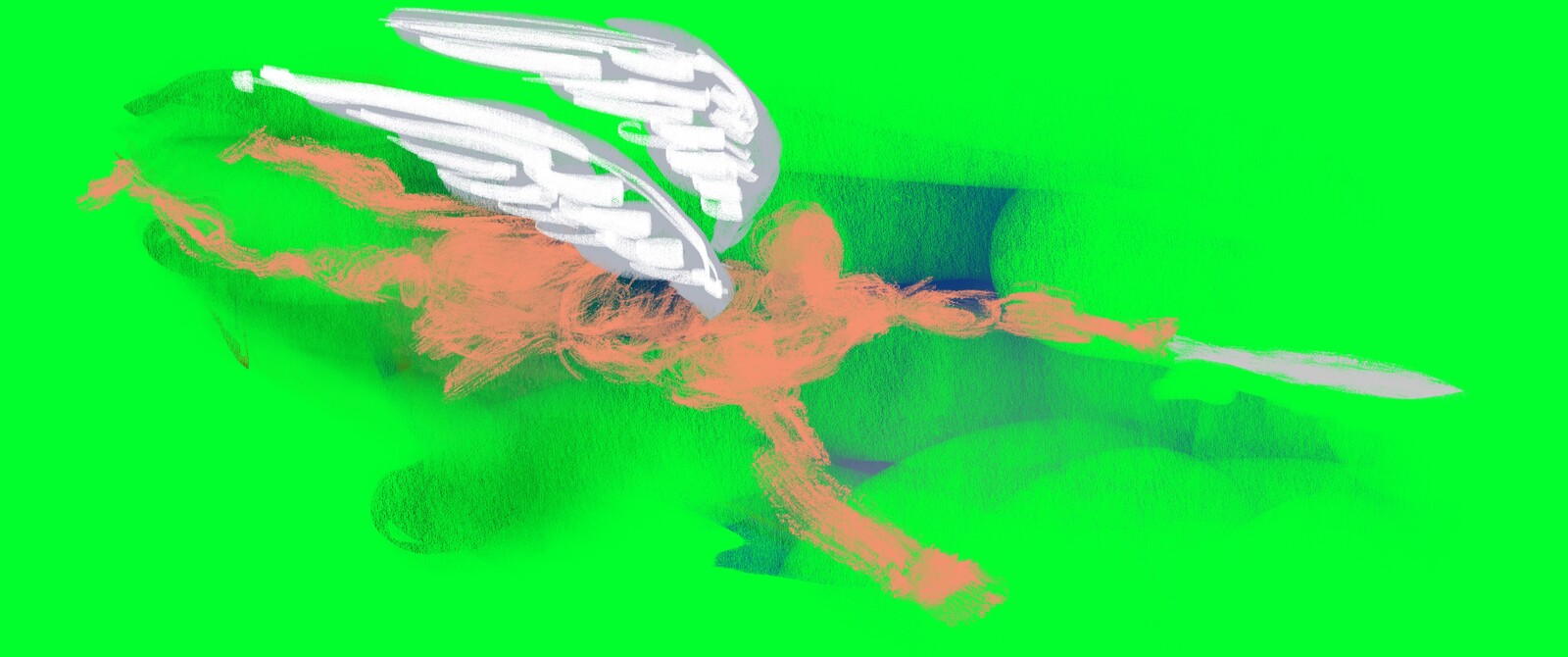 Green screen illustrations to enable animation