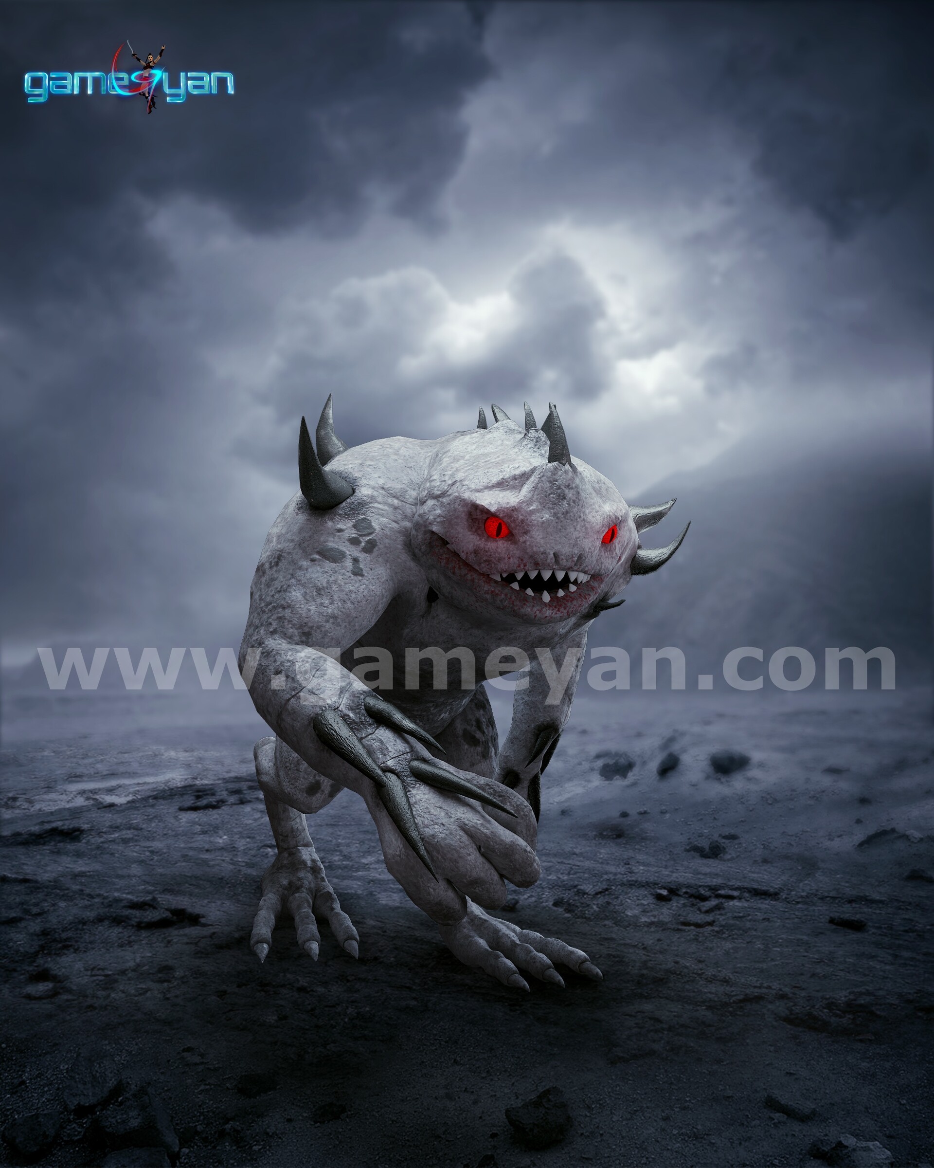 Artstation 3d Monster Character Modeling Design Poster By 3d