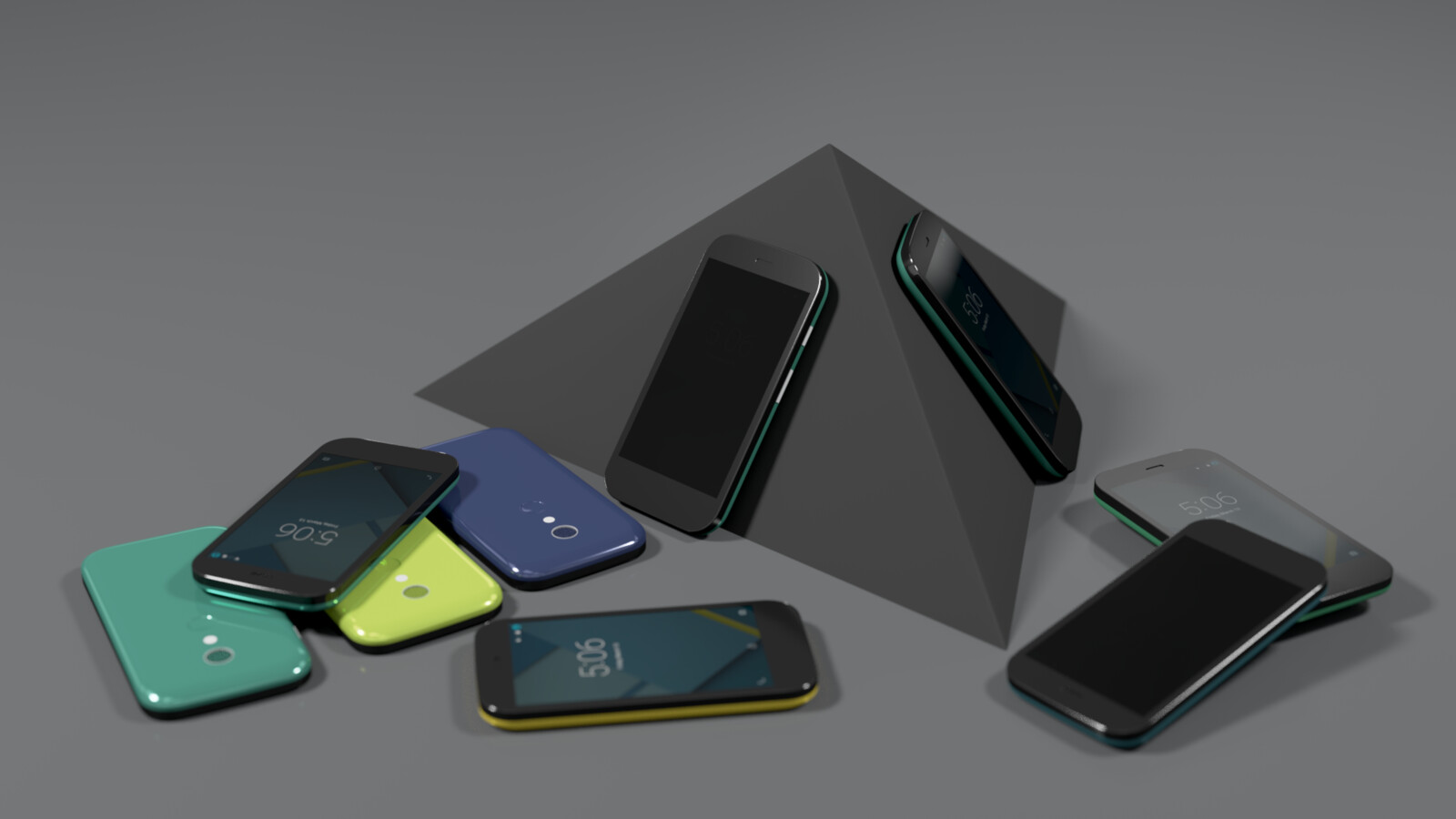 High-poly hard-surface model and beauty render.

This was a quick smartphone study. The referenced phone was Motorola Moto G, the modelling and texturing were made in Blender.