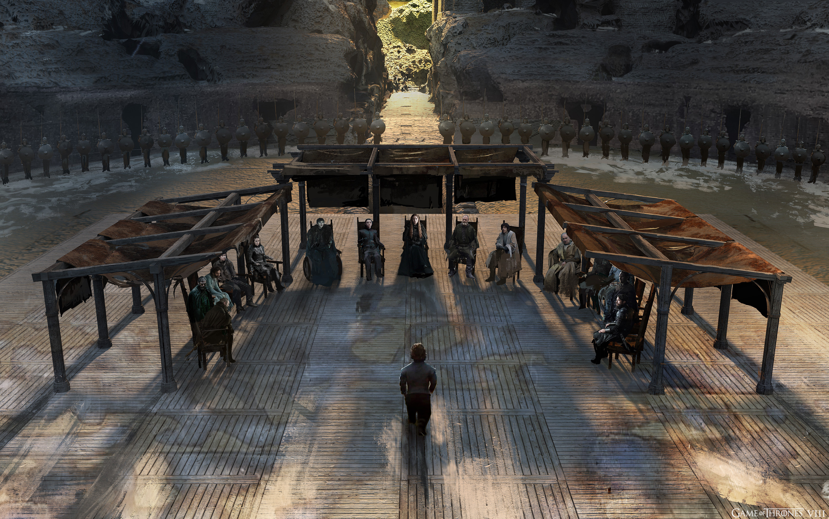Dragonpit Council of Lords, early version using old Pergola design
