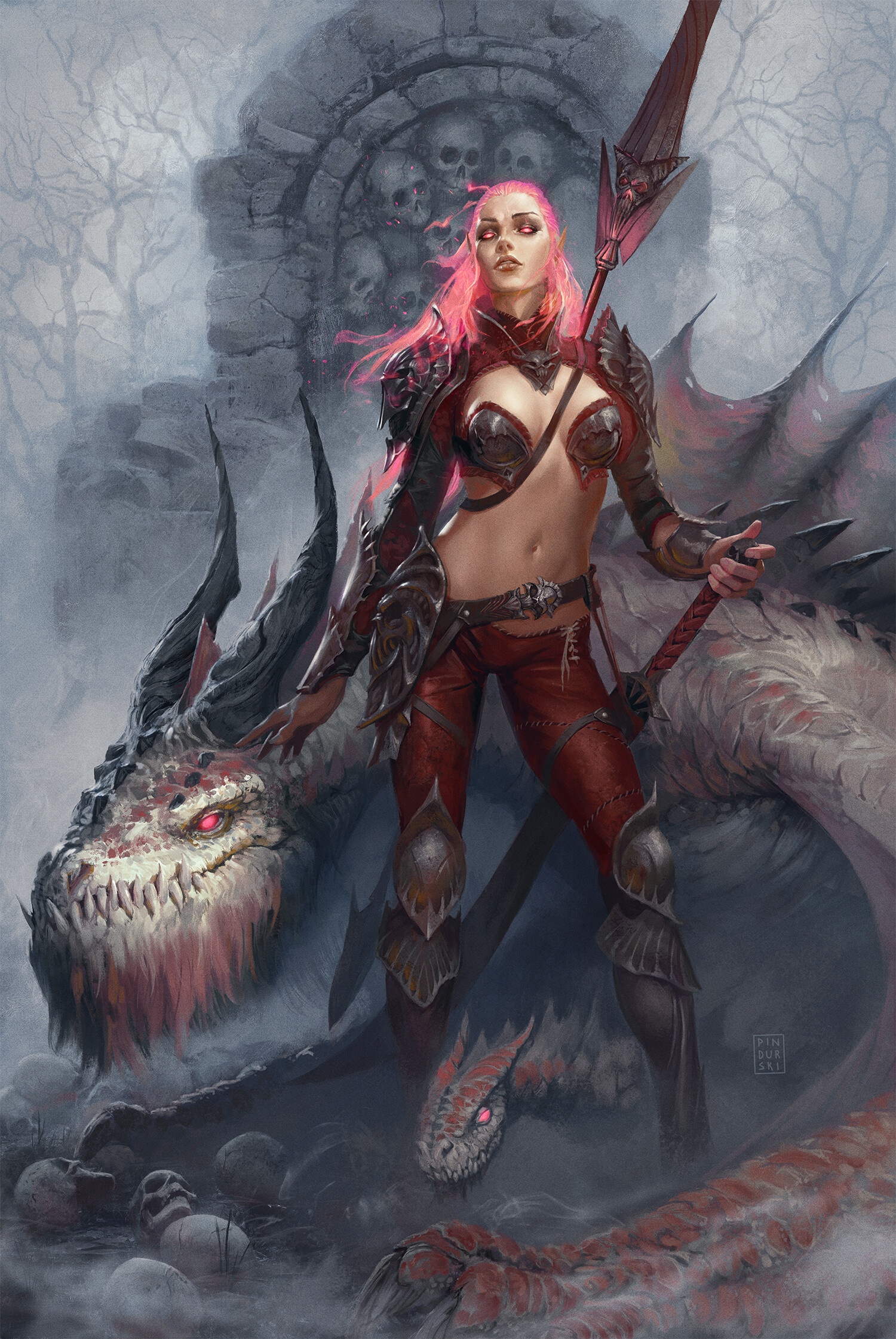 Artstation Elf And Dragons Redeux Hugh Pindur
