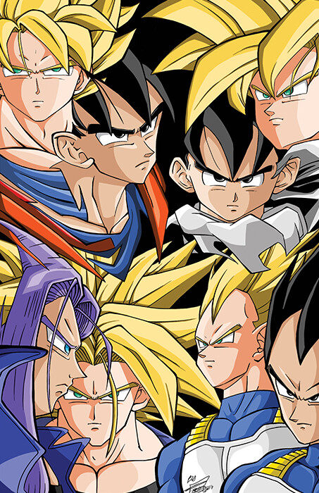 Artstation Dragon Ball Z Collage Fabian Tasama