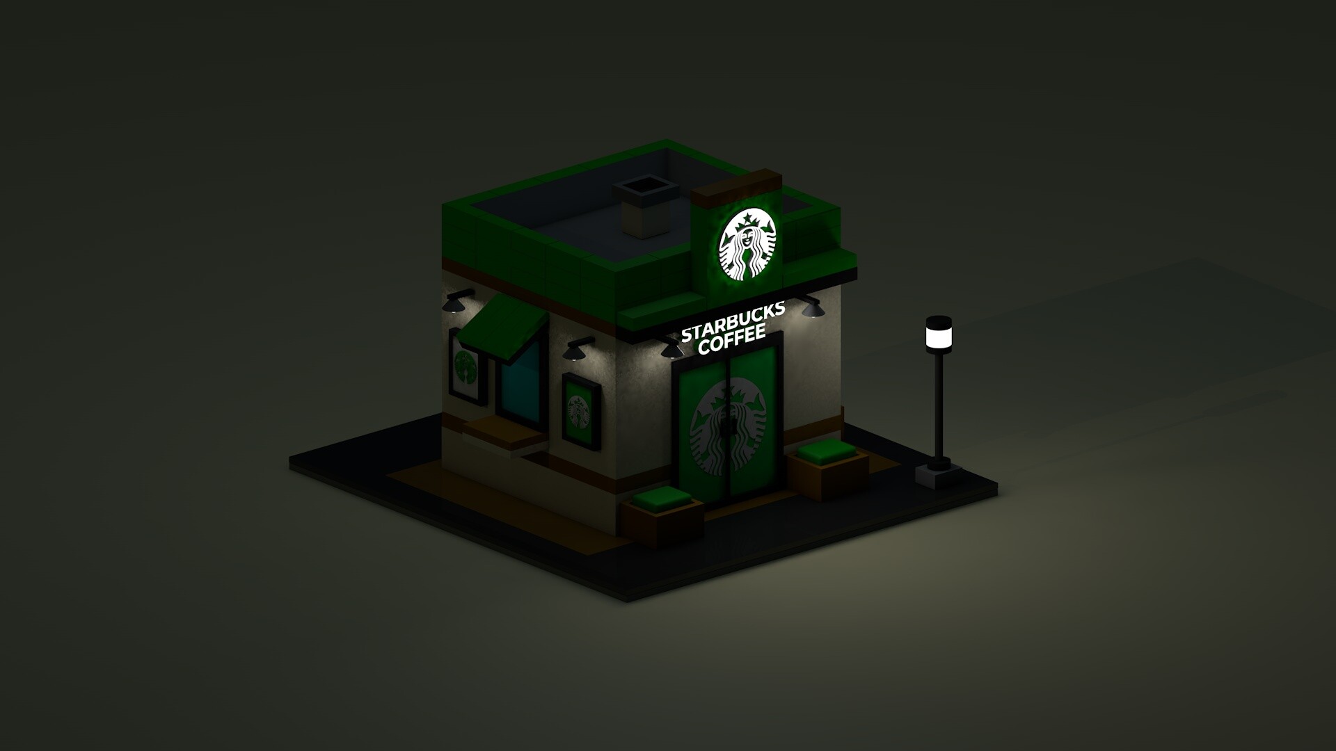 3D model Starbuck Coffee Espresso Machine VR / AR / low-poly