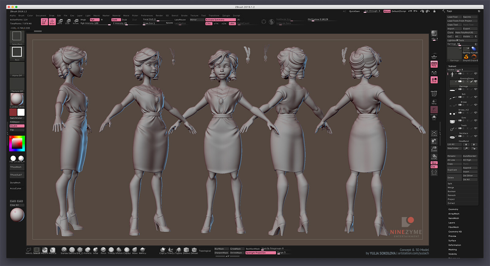 High-poly in Zbrush
