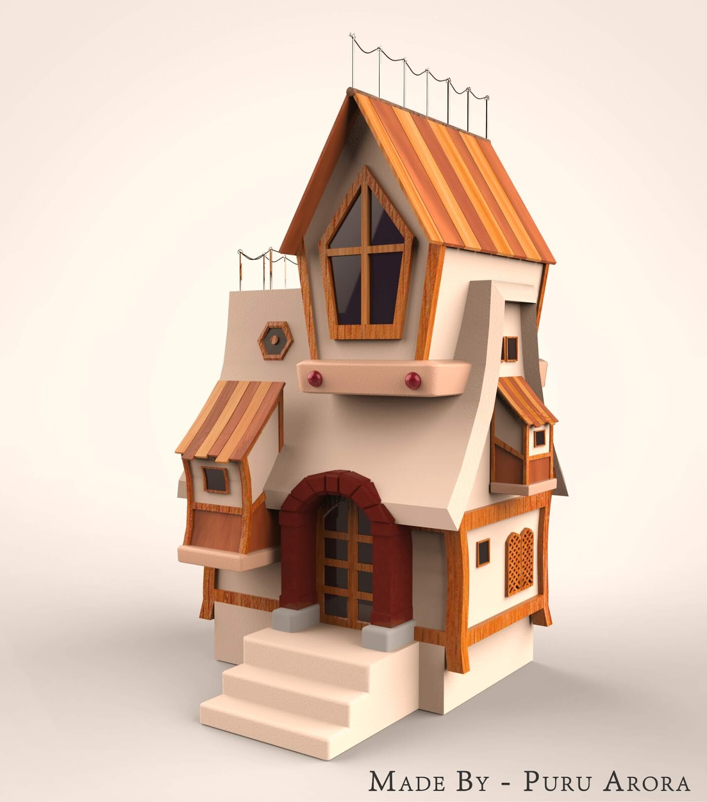 ArtStation - 3D Cartoon House