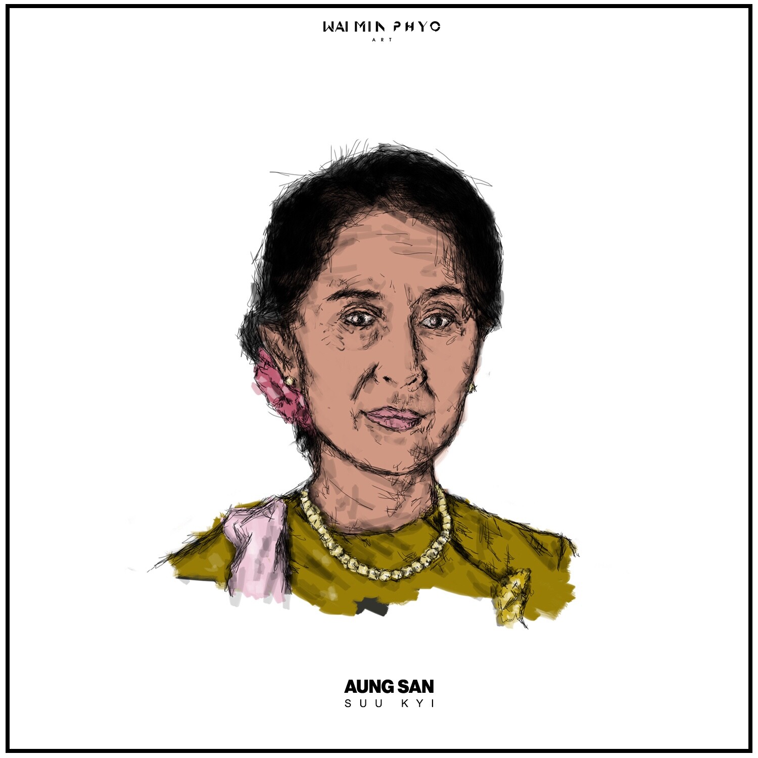 Artstation Aung San Suu Kyi Joshua Saiz Wai Phyo Aung san suu kyi is a burmese politician, diplomat, author, and nobel peace prize laureate.coincidentally suu kyi's struggle is one of the most extraordinary examples of civil courage in asia in recent decades. aung san suu kyi joshua saiz wai phyo