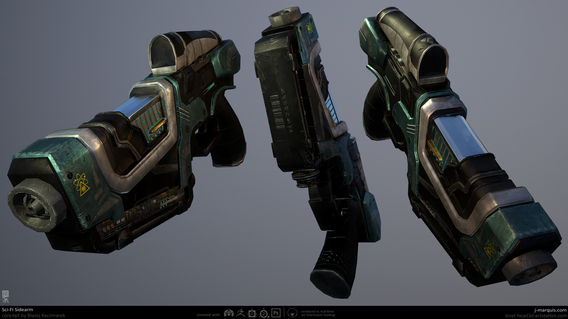 Artstation Sci Fi Sidearm J Marquis