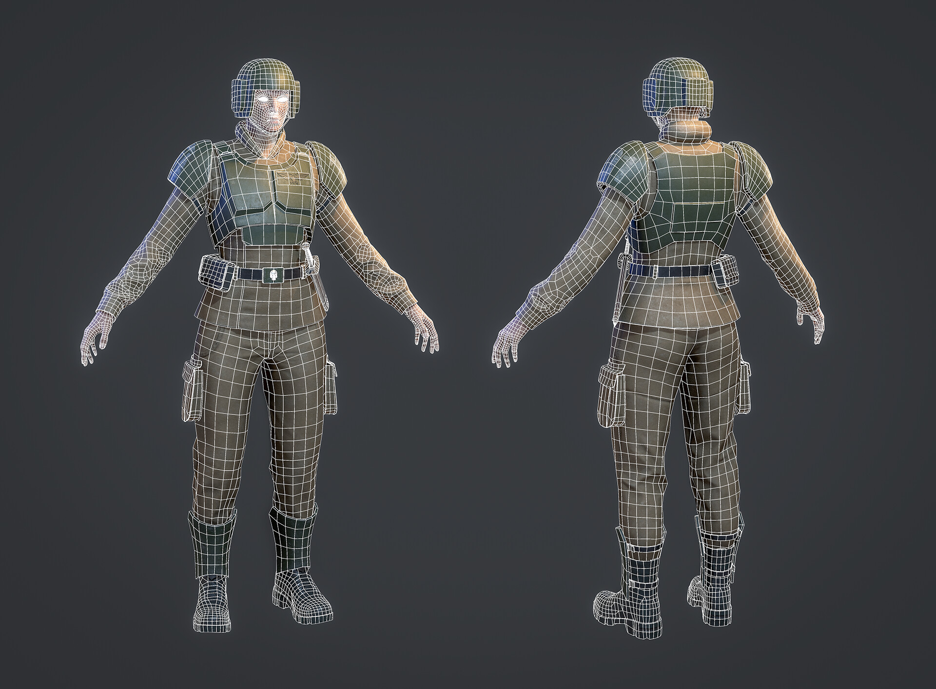 Artstation Imperial Guard Female Andrey Galchenkov