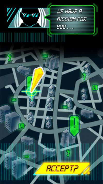 Animated Mission Details Screen mock up