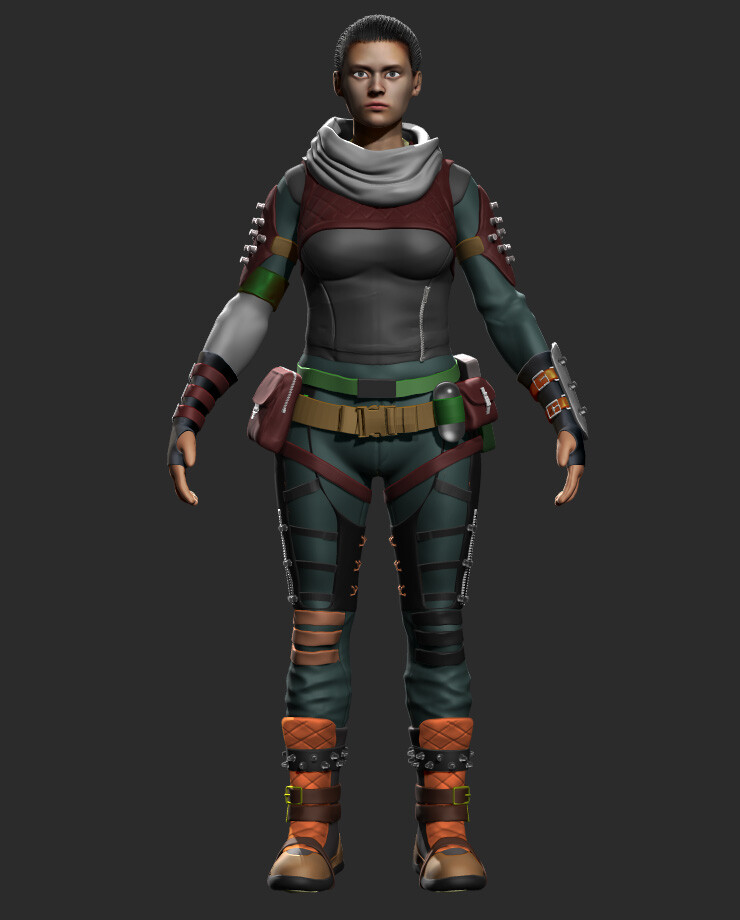 Artstation 3d Model Of Wraith From Apex Legends Nay Lynn Ko
