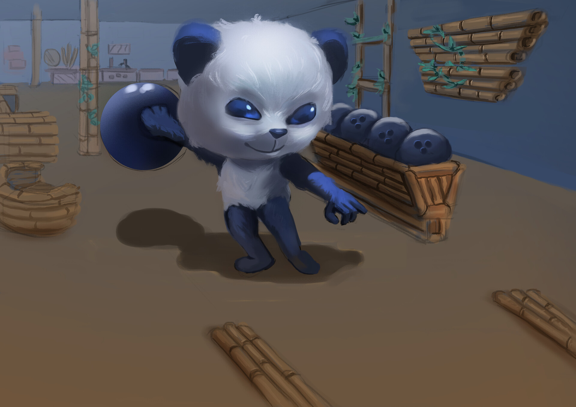 ArtStation Panda Bowling