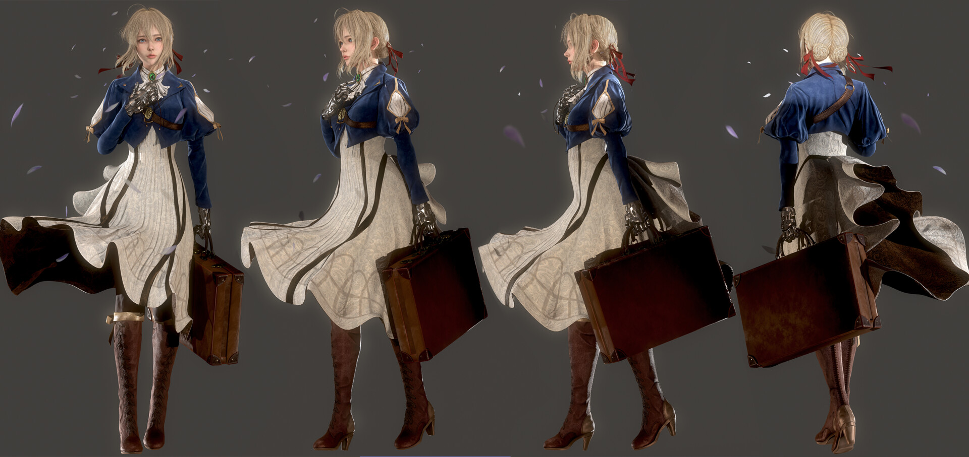 I designed a character named Violet Evergarden into Real-time 3D Character ...