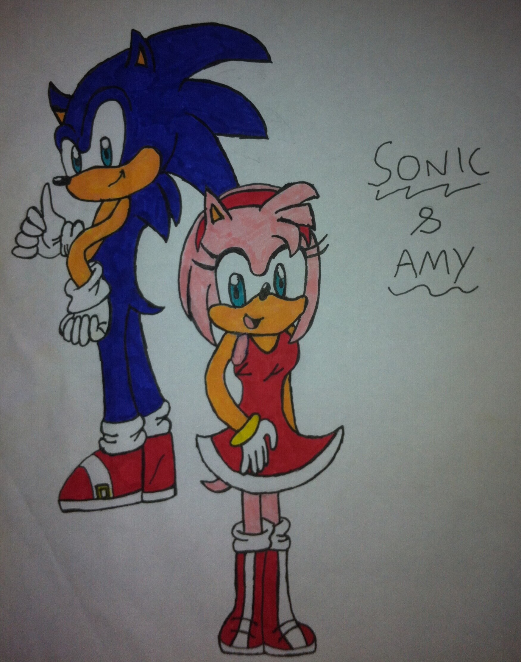 ArtStation - Sonic and Amy Fleetway