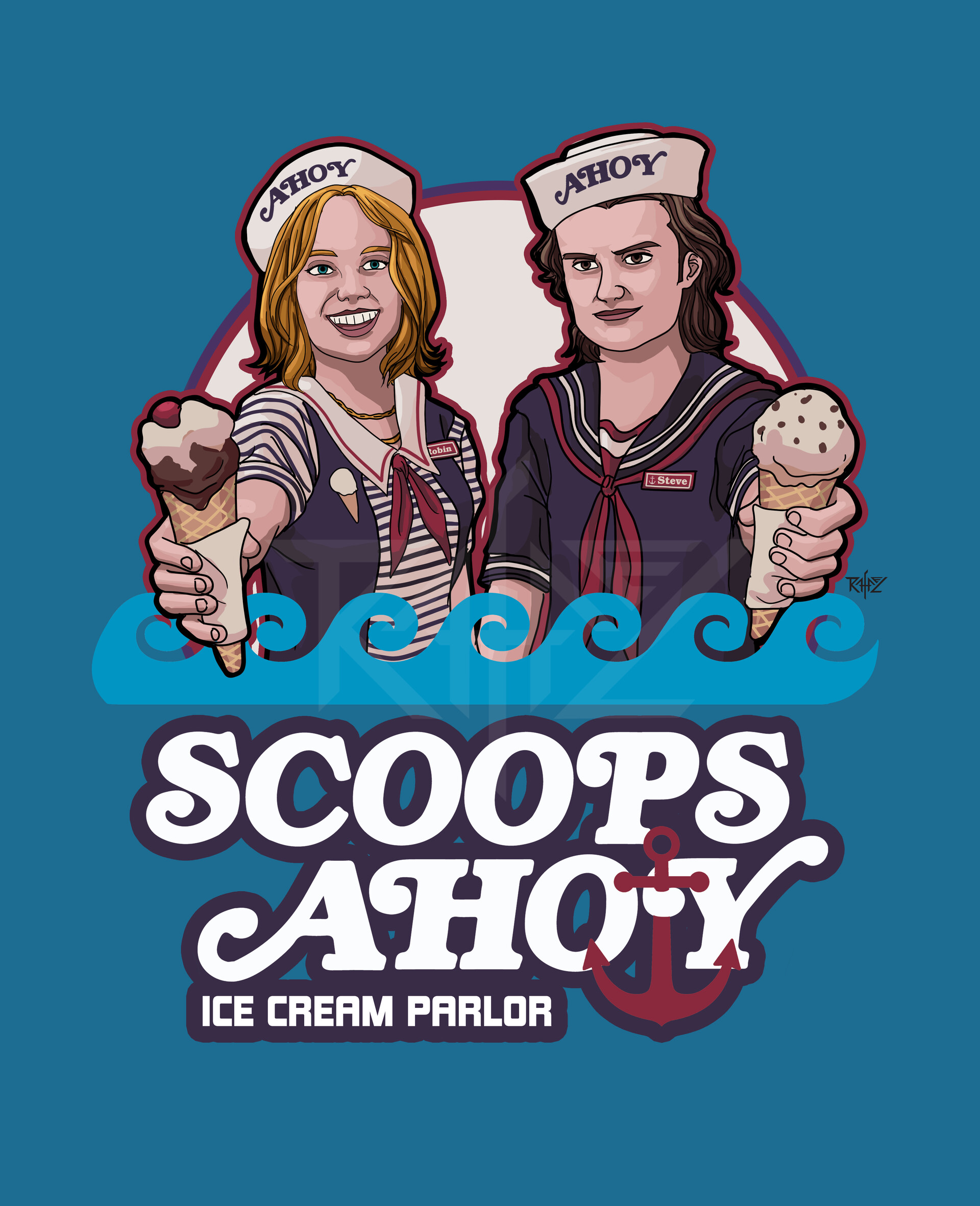Artstation Scoops Ahoy Stranger Things Rafael Paulo Lino