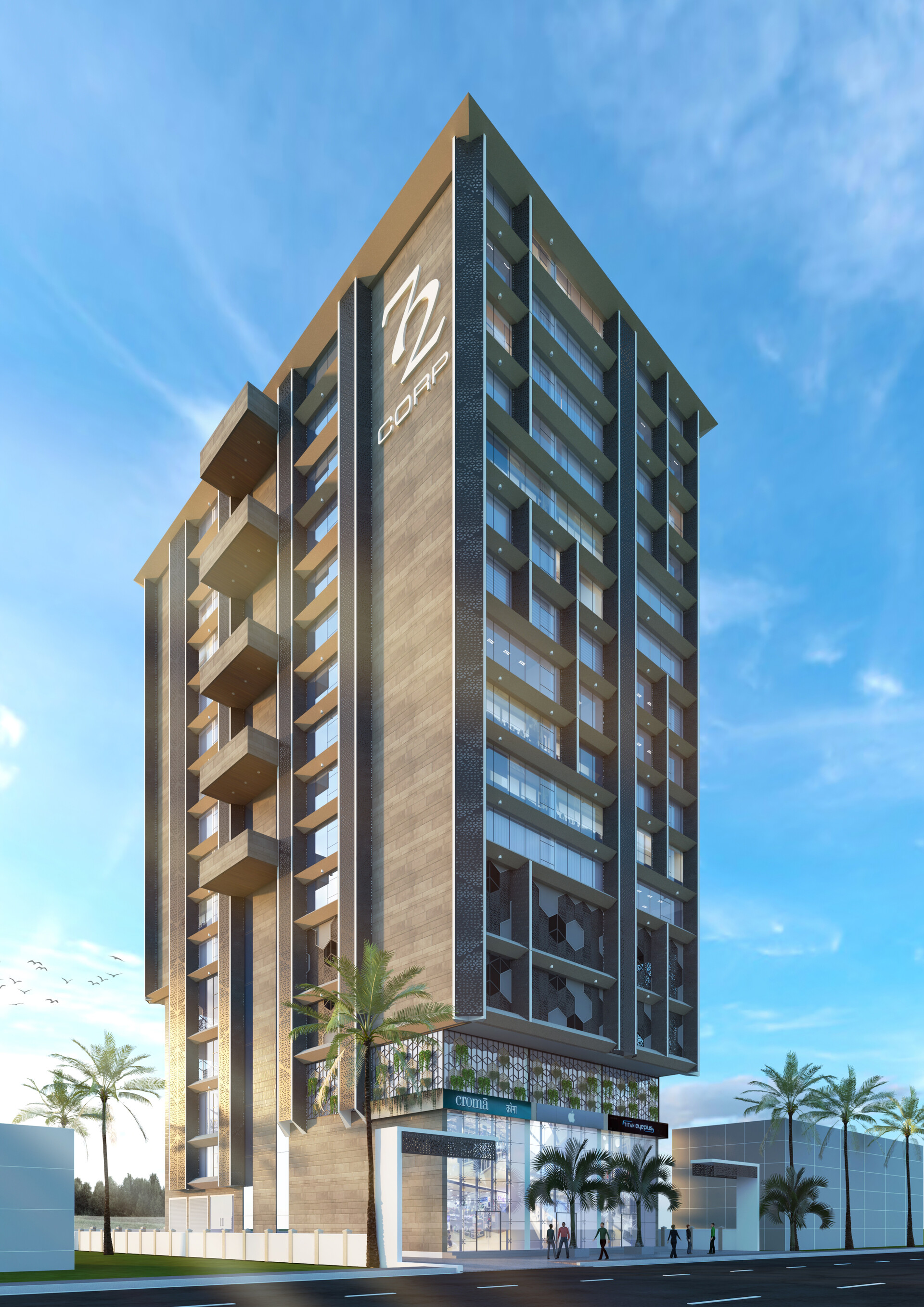 Artstation 3d Renders Commercial Building Valmik Shah