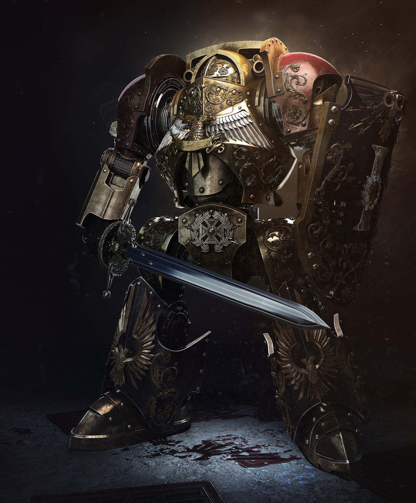 Artstation Adeptus Custodes Contemptor Dreadnought Dmitriy Mironov A custodian warden this time. adeptus custodes contemptor dreadnought