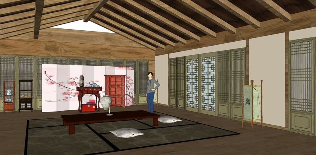 Yamada Dzahabi Kun Korea Traditional House Interior Design