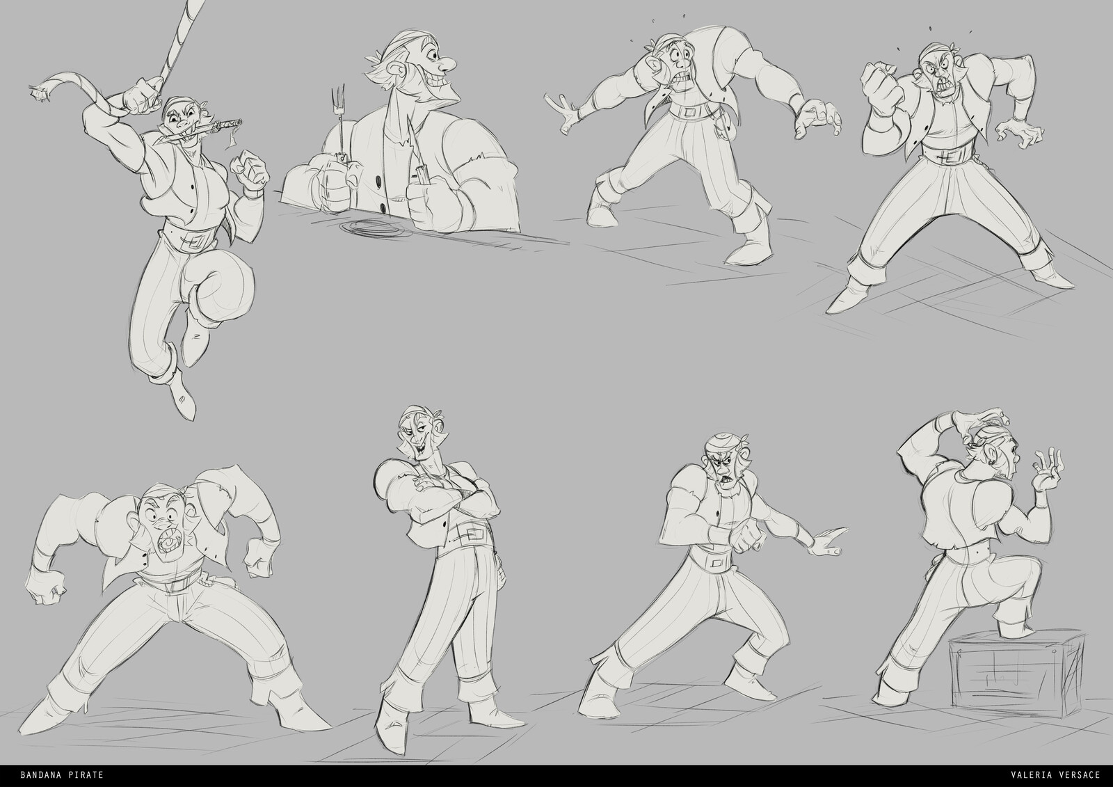 Bandana Pirate Poses