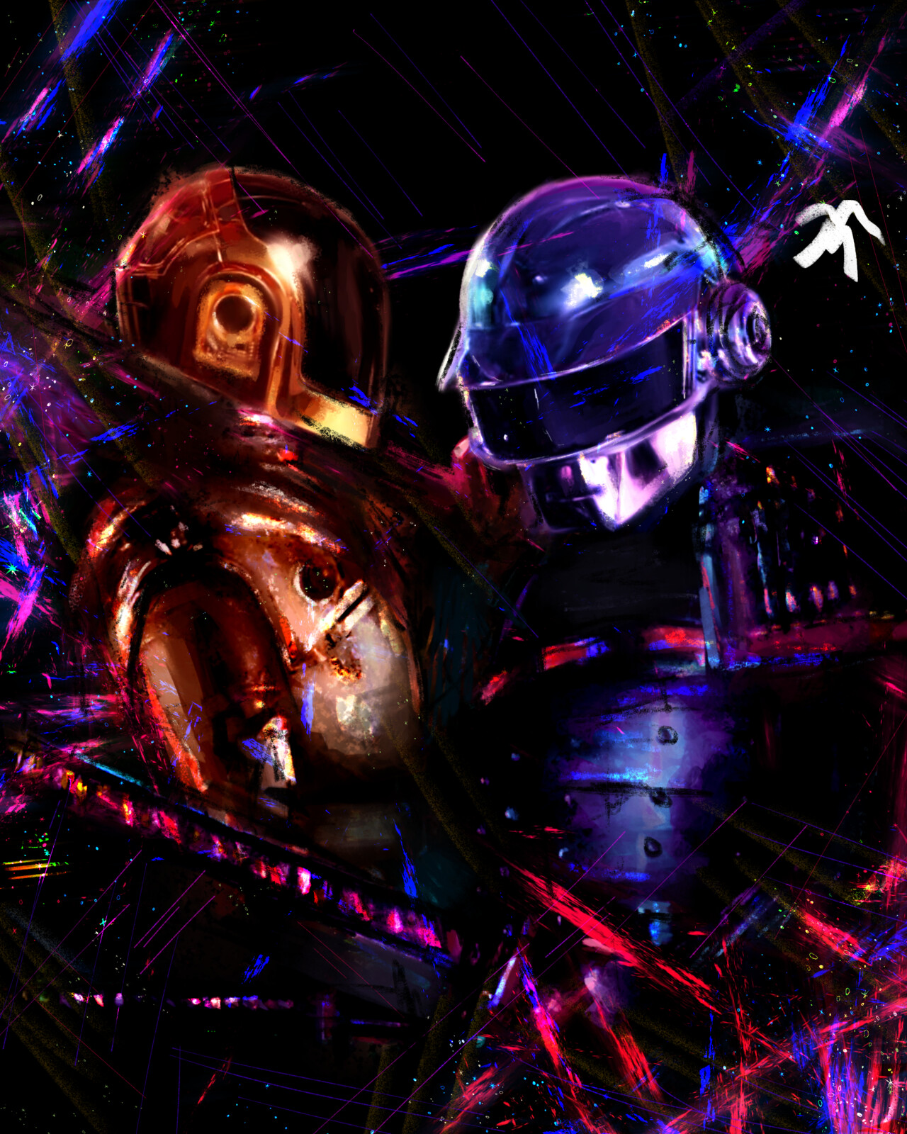  Art Tribute to Daft Punk 
