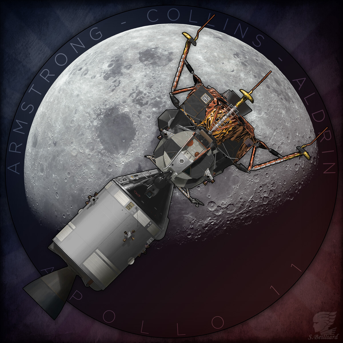 Artstation Apollo 11 Stephane Beilliard