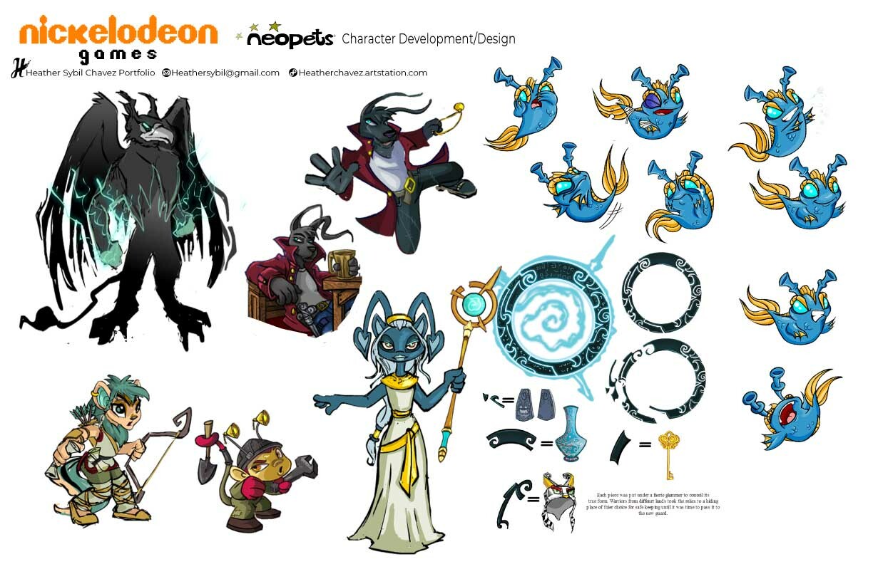 Artstation Neopets Com Character Design Game Art Heather Chavez