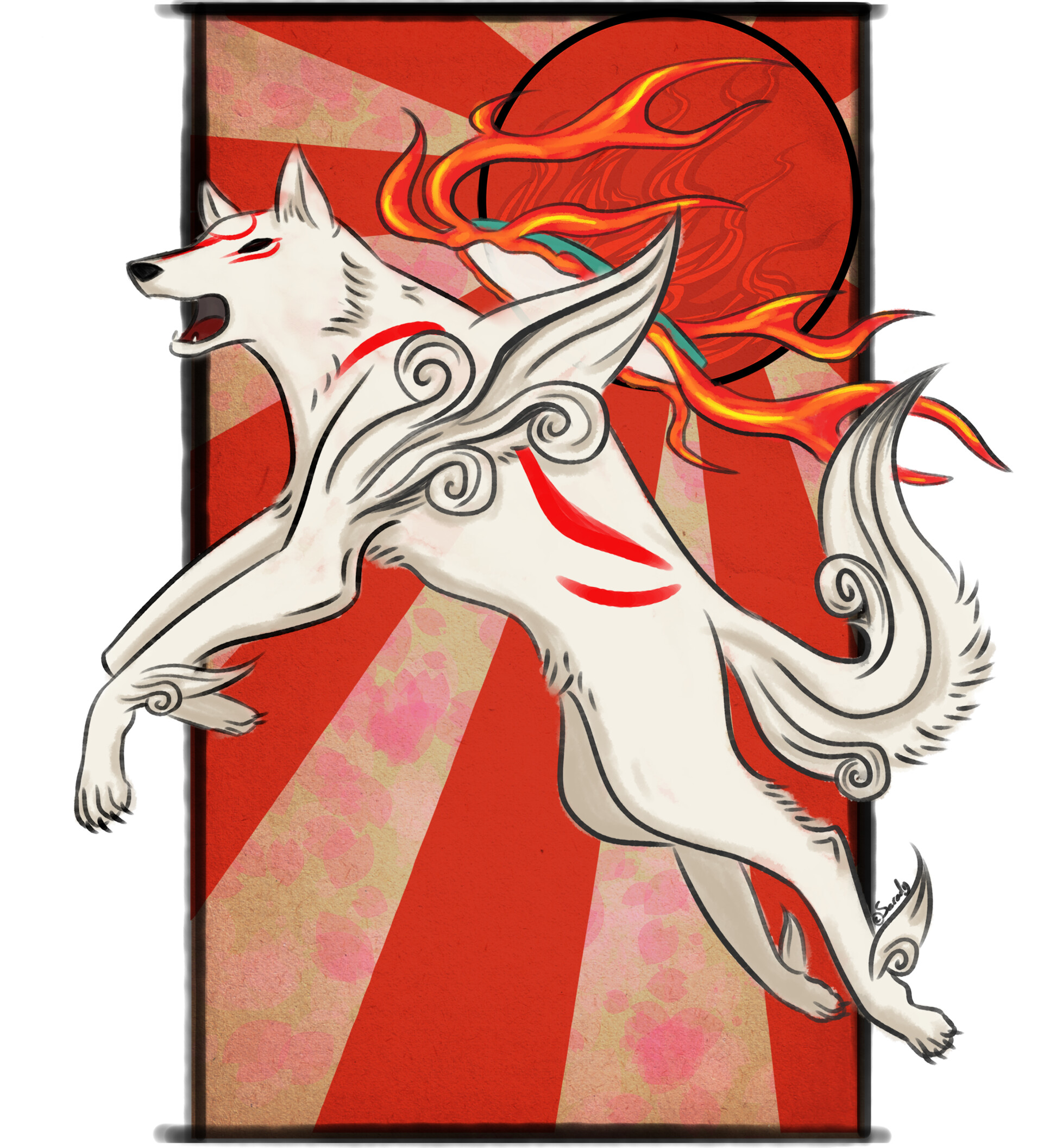 Оками рисунок. Аматерасу Бог волк. Sun Goddess Amaterasu Оками. Amaterasu (Ōkami). Amaterasu from Okami.