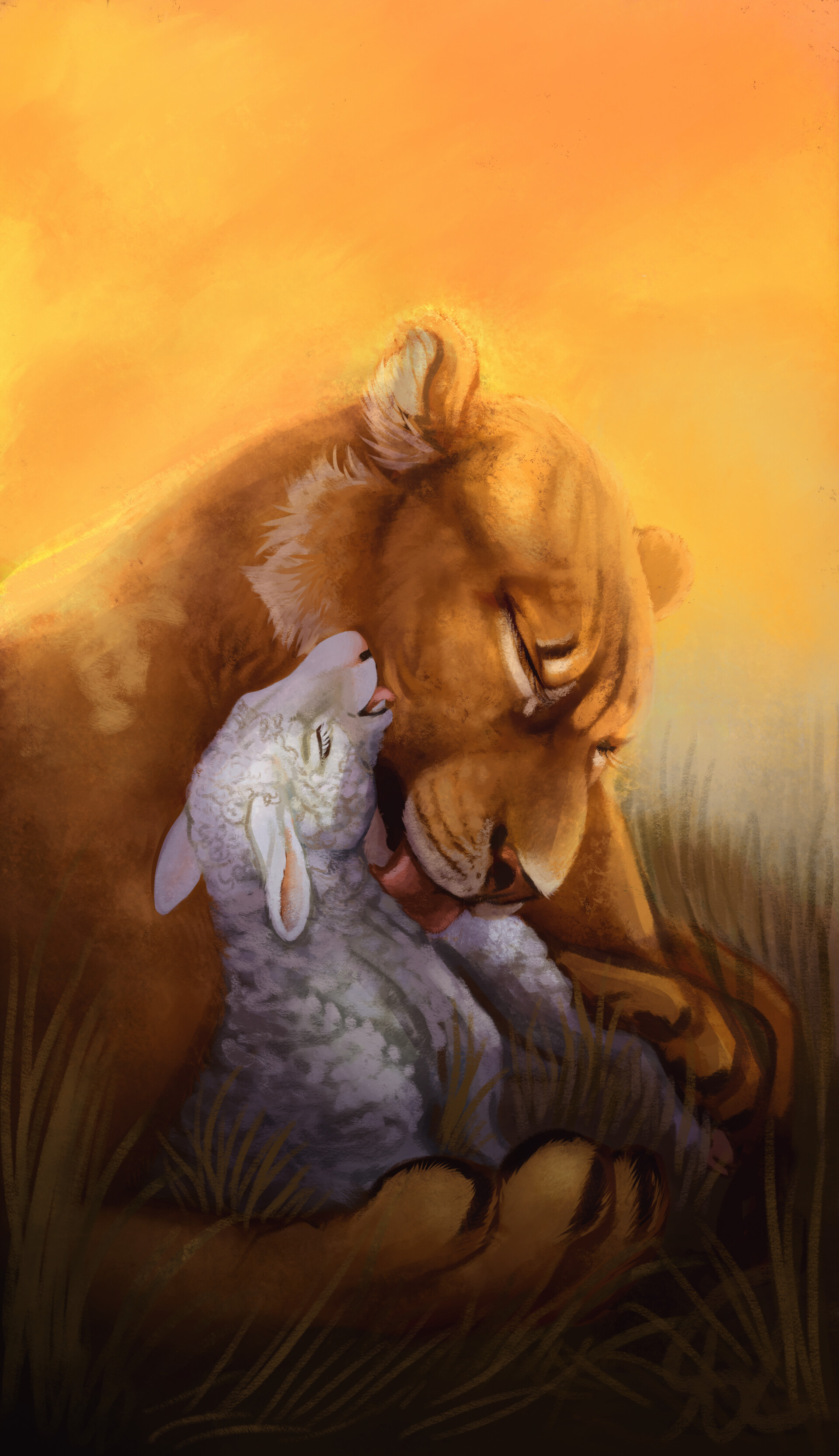 Nina Lindh The Lion And The Lamb Redraw