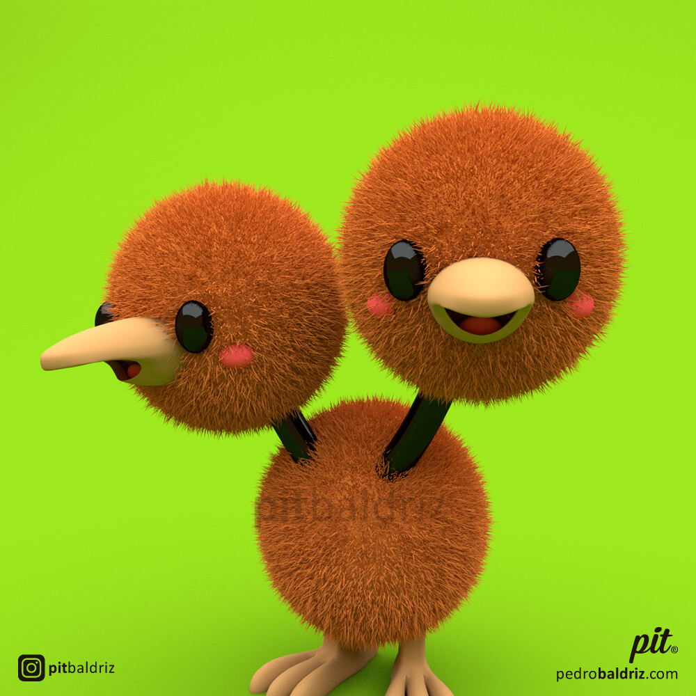 Doduo plush 2024